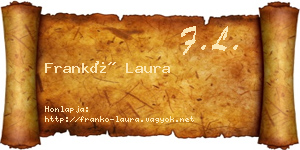 Frankó Laura névjegykártya