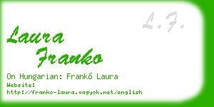 laura franko business card