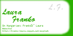 laura franko business card